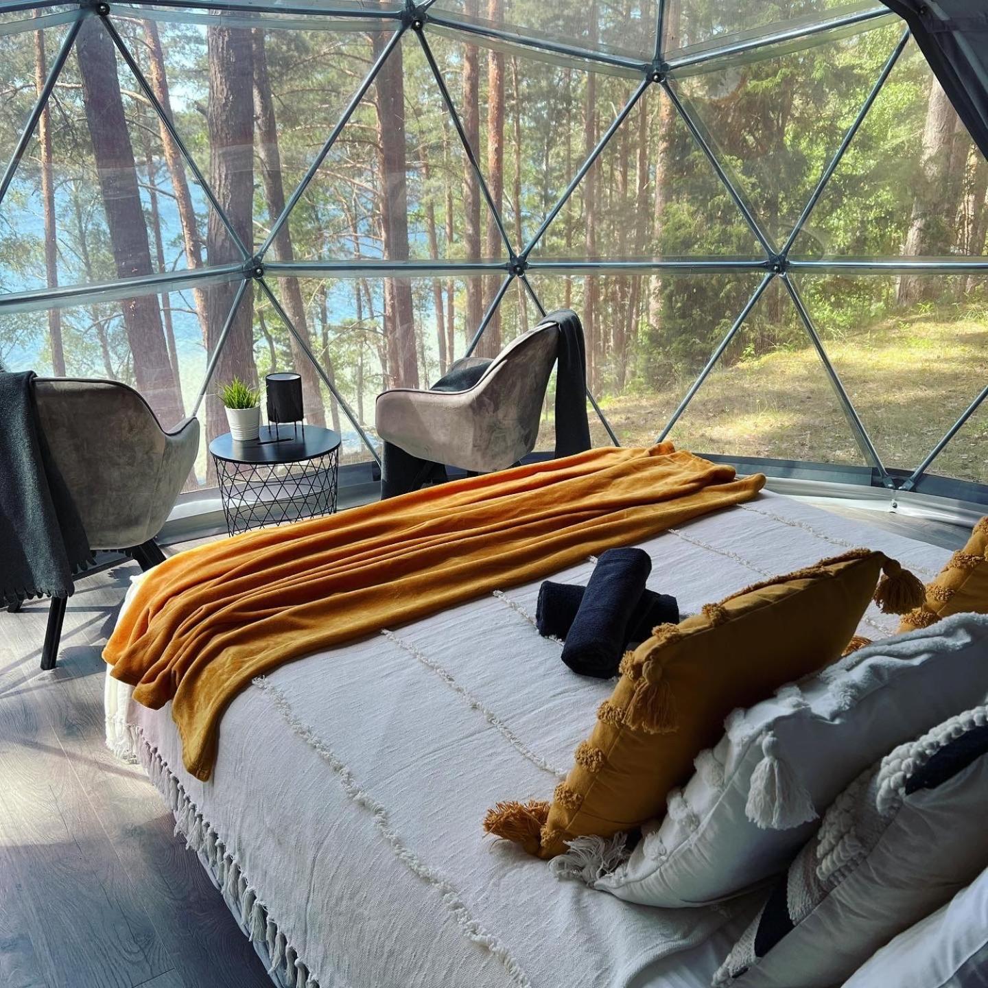 הוילה Molėtai Skywoods.Glamping מראה חיצוני תמונה